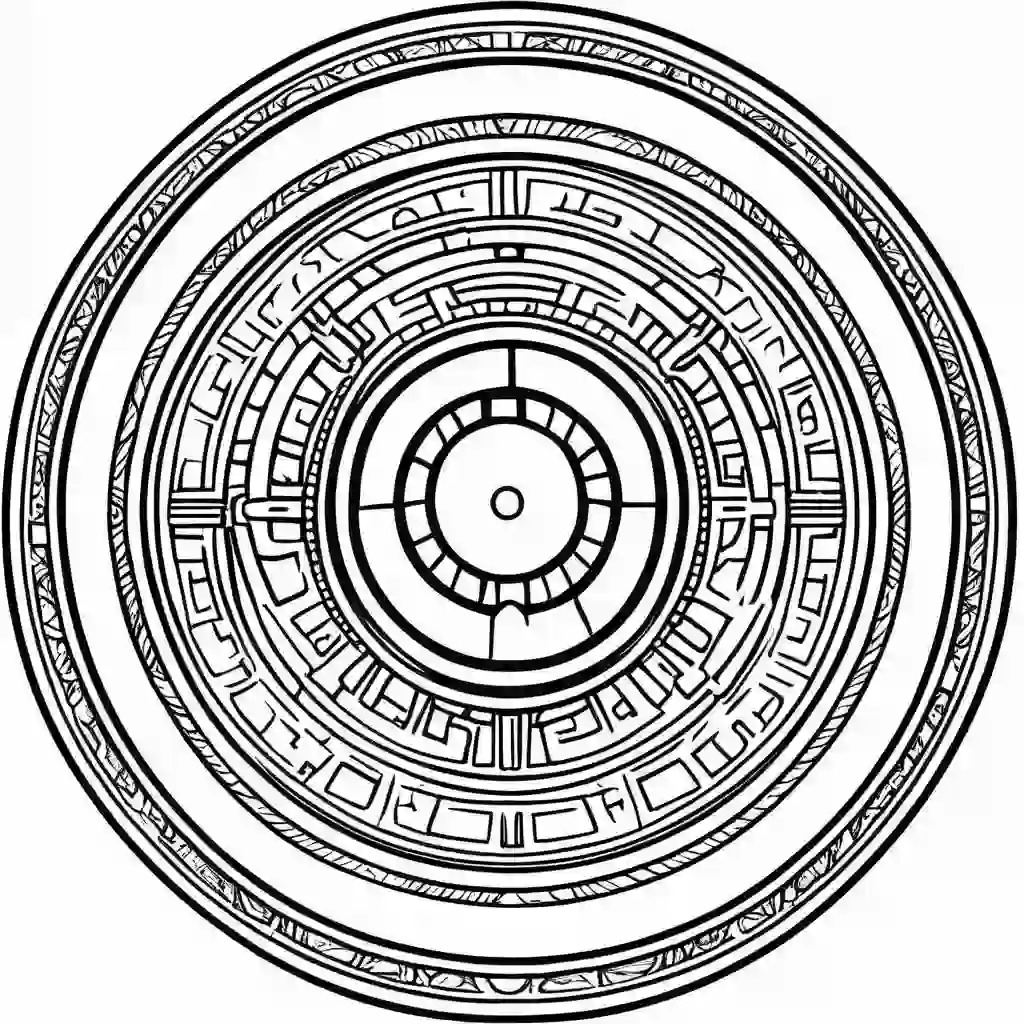 Gong coloring pages